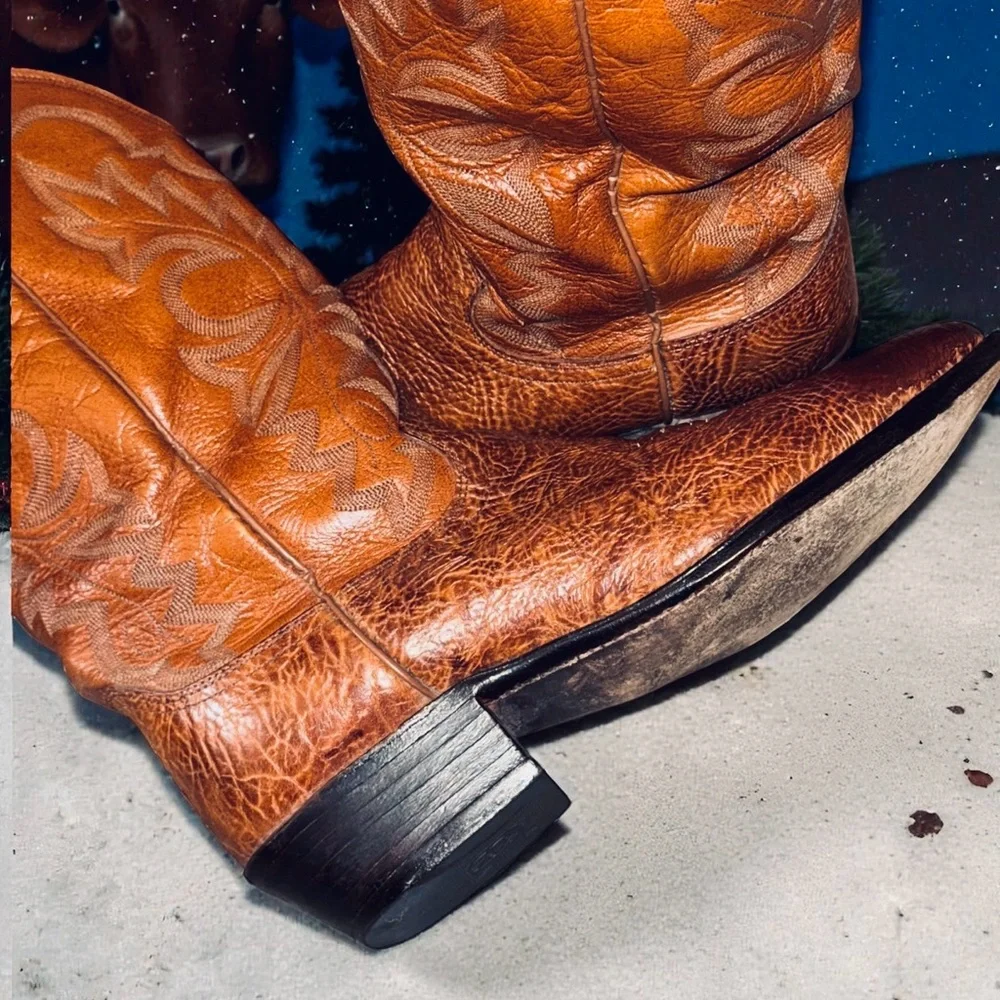 🔥 Dan Post Bullhide Cowboy Boots 11D USA Made – Christmas Special 🎁 - Picture 8 of 16